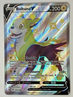 Boltund V NM Sword & Shield Promo SWSH085 Fusion Strike 103/264 Pokemon TCG Holo - Image 2