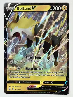 Boltund V NM Sword & Shield Promo SWSH085 Fusion Strike 103/264 Pokemon TCG Holo - Image 4