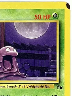 Grimer 48/62 1st Edition Fossil Pokemon TCG Regular Common HP - Image 3
