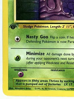 Grimer 48/62 1st Edition Fossil Pokemon TCG Regular Common HP - Image 5