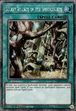 Secret Village Of The Spellcasters - Platinum Secret Rare RA03-EN209 NM YuGiOh - Image 1