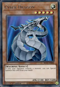 Cyber Dragon - Silver Ultra Rare 1st Edition BLC1-EN020 - NM - YuGiOh - Image 1