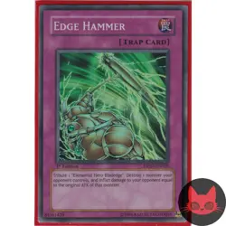 Yugioh Edge Hammer DP03-EN029 Super Rare 1st Edition LP - Image 1