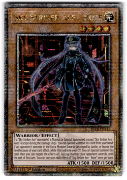 YUGIOH SKY STRIKER ACE - ROZE QUARTER CENTURY SECRET RARE NM BLTR-EN117 - Image 1