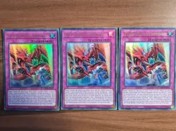 3x Yu-Gi-Oh! MP22-DE273 Der wiederbelebte Himmelsgott Ultra Rare NM 1st Ed - Image 1