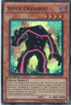 Yugioh Super Crashbug GENF-EN012 Super Rare 1st Edition NM - Image 1