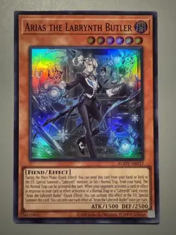 YUGIOH ARIAS THE LABRYNTH BUTLER ASIA ENGLISH EDITION AGOV-AE017 SUPER RARE - Image 1