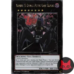 Yugioh Number 15: Gimmick Puppet Giant Grinder MP24-EN032 QC Secret Rare NM - Image 1