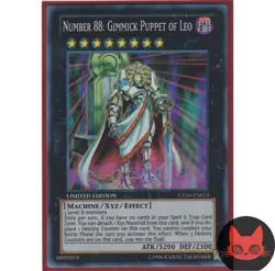 Yugioh Number 88: Gimmick Puppet of Leo CT10-EN013 Super Rare NM - Image 1