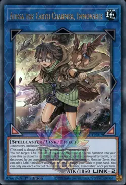 1st ed Aussa the Earth Charmer, Immovable ultra rare MP21-EN019 Yugioh - Image 1