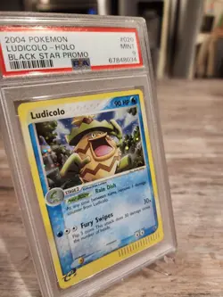 PSA 9 Pokemon Ludicolo #020 Black Star Promo Card Nintendo Holo - Image 2