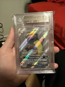 BGS 9.5 Pokemon Gumshoos GX TCG Sun & Moon Base Set Holo Ultra Rare Card 110/149 - Image 1