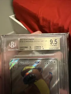 BGS 9.5 Pokemon Gumshoos GX TCG Sun & Moon Base Set Holo Ultra Rare Card 110/149 - Image 3