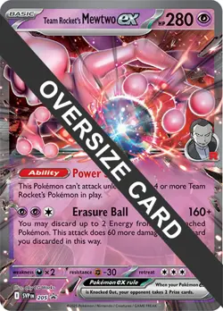 Team Rocket's Mewtwo ex (205) (Jumbo Card) Scarlet & Violet: Black Star Promos​ - Image 1