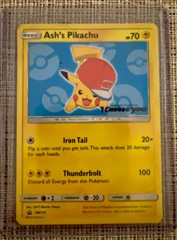 Ash’s Pikachu TCG SM108 2017 Promo Card Pokemon "I Choose You" - Image 1