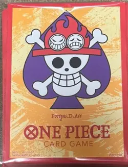 Portgas D. Ace pirate Flag One Piece Official Limited card 70 sleeves Japanese/A - Image 1
