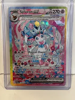 Pokemon TCG S&V Prismatic Evolutions Sylveon EX Card 156/131 SIR - Image 1