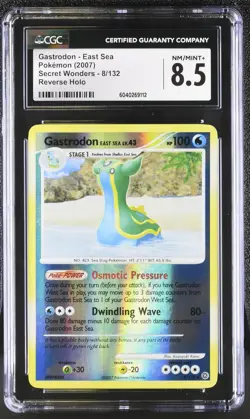 CGC 8.5 Gastrodon - East Sea Secret Wonders 8/132 Reverse Holo Pokemon Card - Image 1