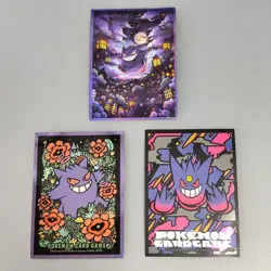 Pokemon Card Game Sleeves Gengar Van Gogh's Starry Night etc... One of each - Image 1