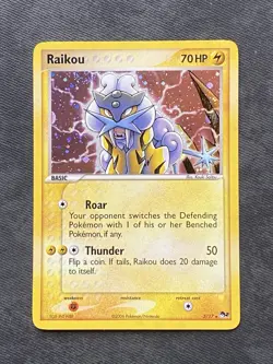 Pokemon Card Raikou POP Series 2 Holo Rare 3/17 115 💎NM💎 - Image 1