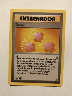 Revive Trainer 1999 Pokemon Spanish Base Set 1st Edition Card 89/102 - Image 1