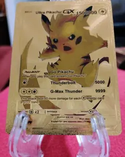 Pikachu "disguise" Gold Foil Fan Art Card lot of 6- NM/M - Image 2