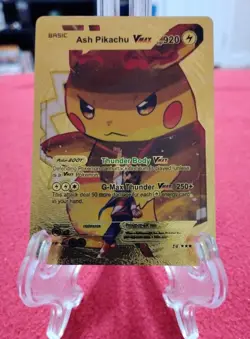 Pikachu "disguise" Gold Foil Fan Art Card lot of 6- NM/M - Image 4