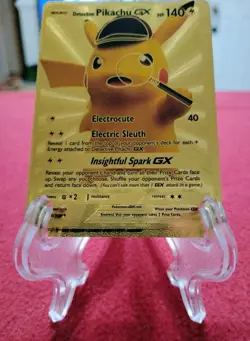 Pikachu "disguise" Gold Foil Fan Art Card lot of 6- NM/M - Image 5