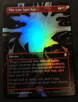 The Last Agni Kai - Foil - Borderless - TLA - MTG - EN - NM - 0314 - Image 1