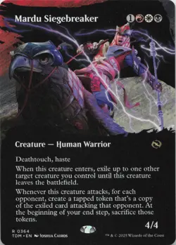 Mardu Siegebreaker (Borderless) R Tarkir: Dragonstorm 364 NM MTG - Image 1