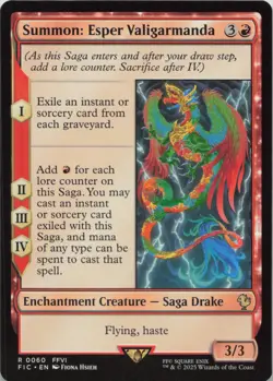 Summon: Esper Valigarmanda R Commander: FINAL FANTASY 60 NM MTG - Image 1