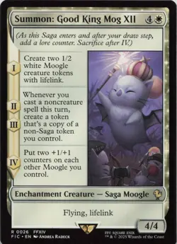 Summon: Good King Mog XII R Commander: FINAL FANTASY 26 NM MTG - Image 1