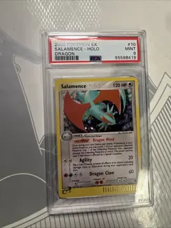 Pokemon PSA 9 MINT Salamence 10/97 EX Dragon Holofoil Rare 2003 Holo - Image 1
