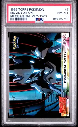 PSA 8 - Mechanical Mewtwo #6 1999 TOPPS Movie Edition - Pokemon - Image 1