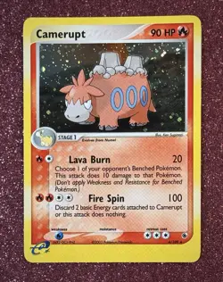 CAMERUPT - Holo Rare, Ruby & Sapphire EX, NM, 4/109? (Pokemon TCG, 2003) - Image 1