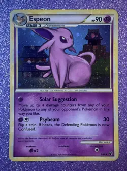 ESPEON - SWIRLS, HGSS Undaunted, Holo Rare, NM, 2/90? (Pokemon TCG) - Image 1