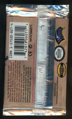 1999 Pokemon Fossil Foil Booster Pack Factory Sealed Zapdos Art - Image 2