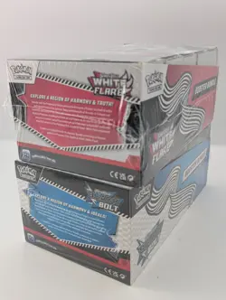 Pokemon SV10.5 Black Bolt White Flare Sealed LOT 2 Booster Bundle Display Case - Image 4