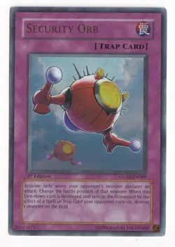 Yu-Gi-Oh! TCG Security Orb Gladiator's Assault GLAS-EN089 1st Edition Ultra Rare - Image 1