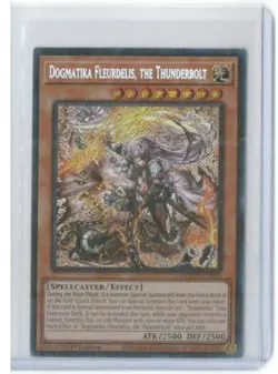 Yugioh! Dogmatika Fleurdelis The Thunderbolt DOOD-EN026 Secret Rare Pack Fresh - Image 1