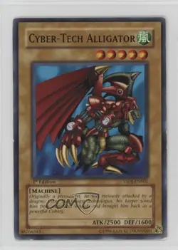 Cyber-Tech Alligator 1st Ed. YuGiOh Jaden Yuki Starter Deck #YSDJ-EN001 2007 - Image 1