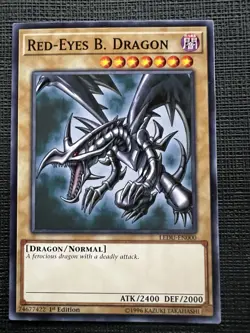 Yu-Gi-Oh! TCG Red-Eyes Black Dragon LEDU-EN000 1st Edition Common NM - Image 1