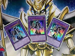 Yu-Gi-Oh! (German) 3x Arcana Knight Joker SBLS-EN007 Speed Duel 1st Edition LP - Image 2