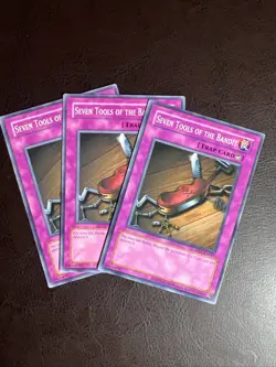 Yugioh 3x Seven Tools of the Bandit RP01-EN047 Common Retro Pack Reprint Playset - Image 1