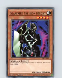 Yu-Gi-Oh TCG Gearfried The Iron Knight SS02-ENB10 1st Edition Common Card NM - Image 1