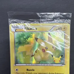 Pokemon Pikachu Promo Card XY Generations 20th Anniversary Holo Sealed 26/83 - Image 2