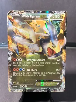 Pokemon TCG White Kyurem EX #BW63 Black White Black Star Promo Card Holo Rare HP - Image 1