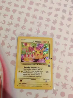 Pokemon TCG Birthday Pikachu Trading Card #24 Celebrations Classic Collection - Image 1