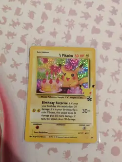 Pokemon TCG Birthday Pikachu Trading Card #24 Celebrations Classic Collection - Image 4