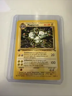 Magneton 26/62 1st Edition Fossil Rare Non-Holo Vintage Pokemon TCG Card NM NP - Image 1